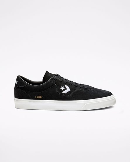 Bascheți Dama Converse CONS Louie Lopez Pro Negrii Albi | RO CZRVT407